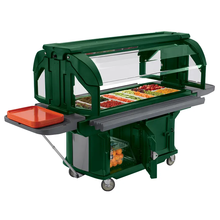 Versa Ultra 6ft Buffet with Sneeze Guard Kentucky Green