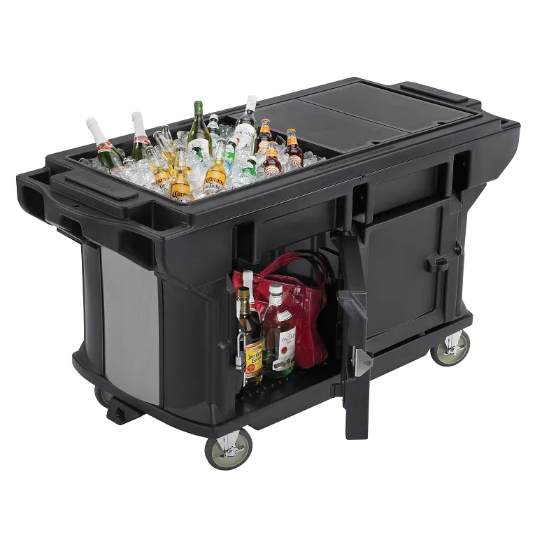 Versa Ultra 5ft Work Table HD Casters with Storage Black