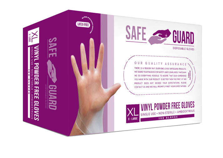 X-Large Powder Free Disposable Vinyl Gloves