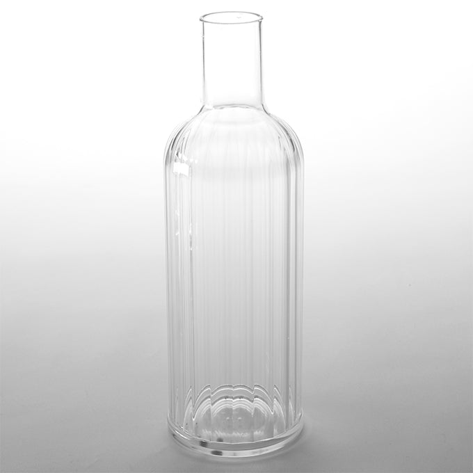 Fluted 34 oz. Plastic Water Bottle with Cap