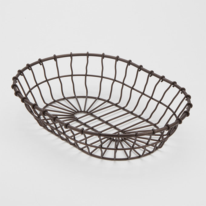 11" x 8" Oval Wire Basket, Bronze