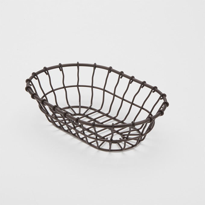 9" x 6" Oval Wire Basket, Bronze