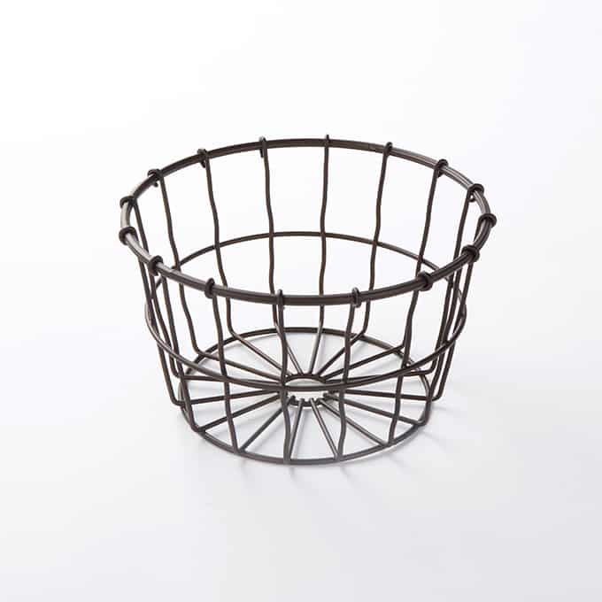 7"D x 4-1/4"H Large Wire Basket, Bronze
