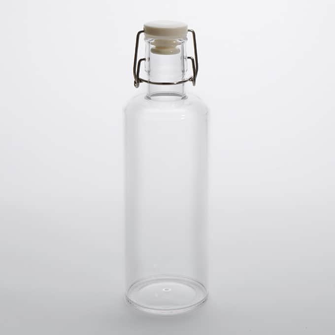 Clear 36 oz. Plastic Water Bottle with Lid & Gasket