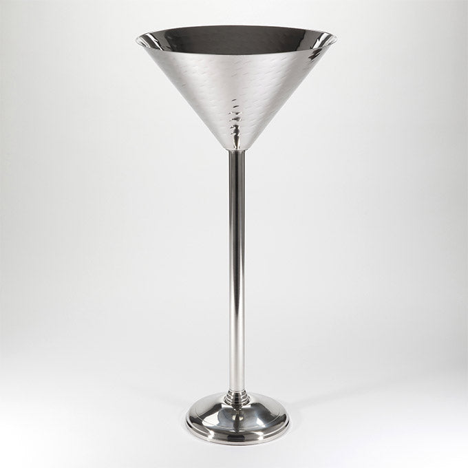9 qt. 14-3/4"D x 31-1/2"H Martini Shaped Stainless Steel Wine Stand