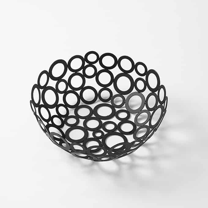 Go-Go 8" Round Basket, Black