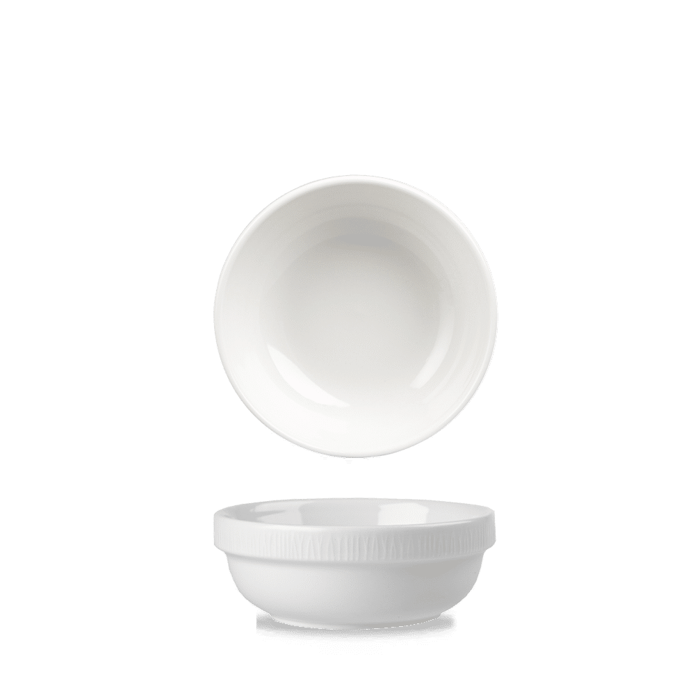 Bamboo 10 oz. Stackable Bowl, White