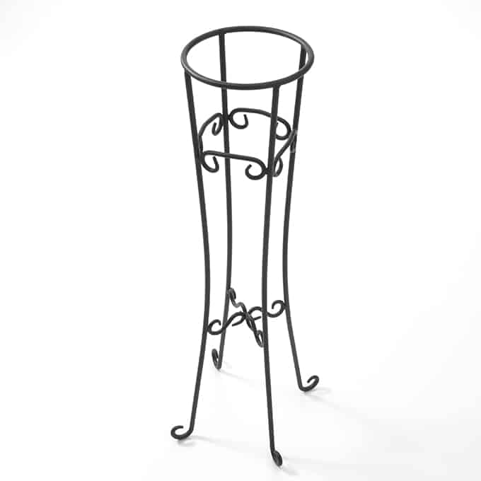 8"D x 32-1/4"H Wrought Iron Champagne Stand