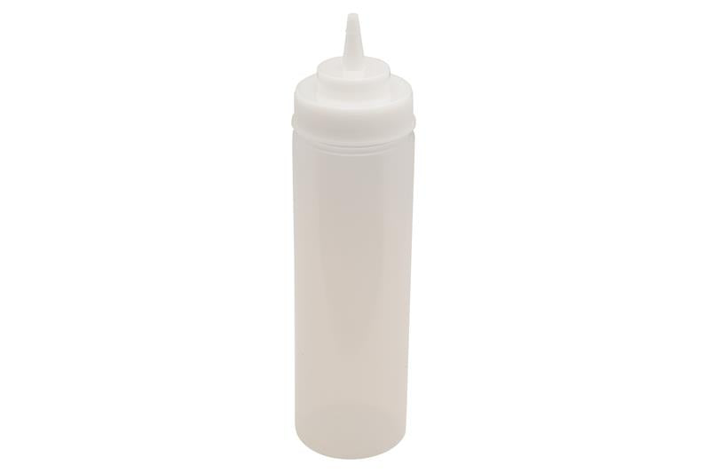 Wide Mouth Squeeze Bottle, 24 oz., Clear
