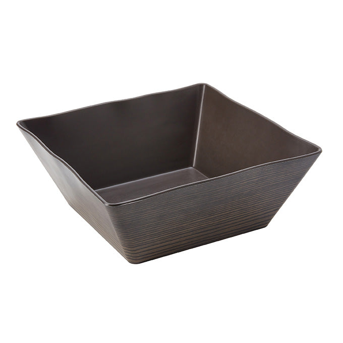 216 oz. Square Melamine Bowl, Walnut