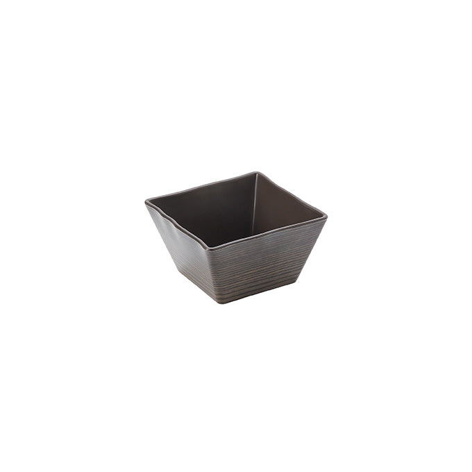 23 oz. Square Melamine Bowl, Walnut
