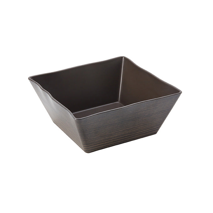 125 oz. Square Melamine Bowl, Walnut