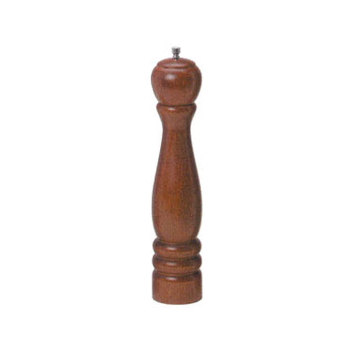 12"H Pepper Mill, Mahogany Wood