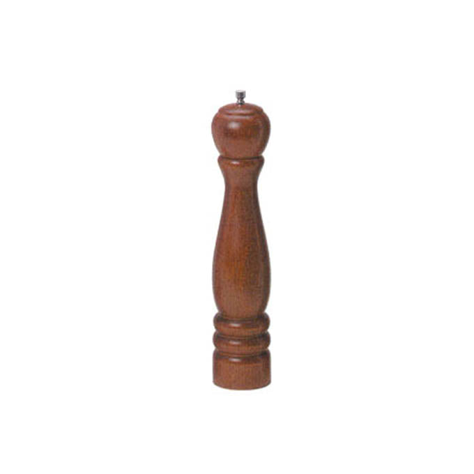 8"H Pepper Mill, Mahogany Wood