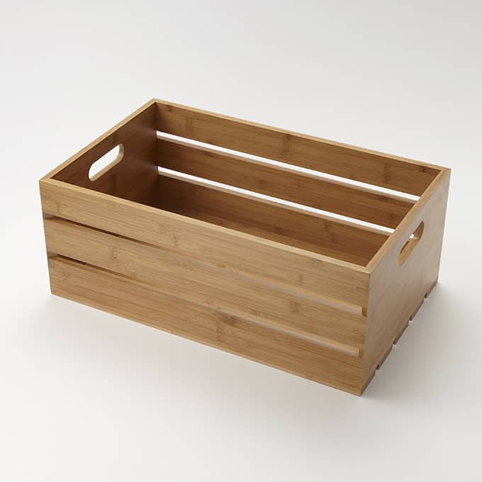 Full Size Rectangular Bamboo Crate