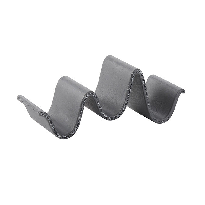 3 Compartment Whimsical Melamine Taco Holder, Gray