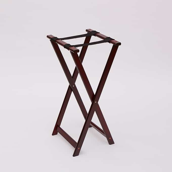 Mahogany Tray Stand, 17"W x 31"H