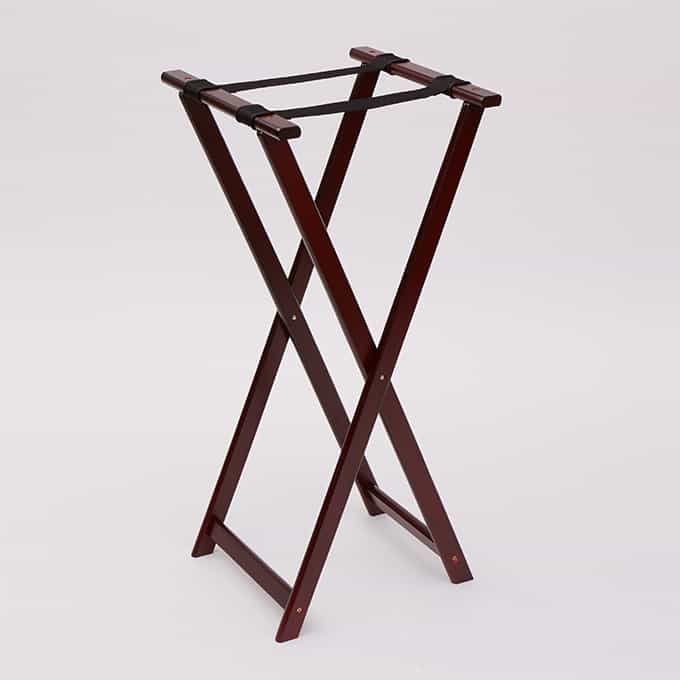 Mahogany Tray Stand, 18"W x 38"H