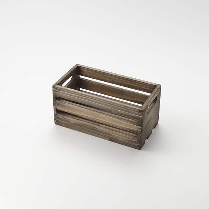 1/3 Size Rectangular Vintage Wood Crate