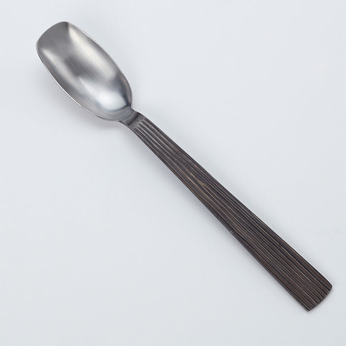 9-3/8" Wavy Aged Vintage Salad Spoon