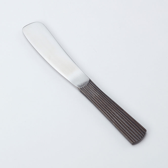 6"L Vintage Butter Spreader, Wavy Aged Stainless Steel