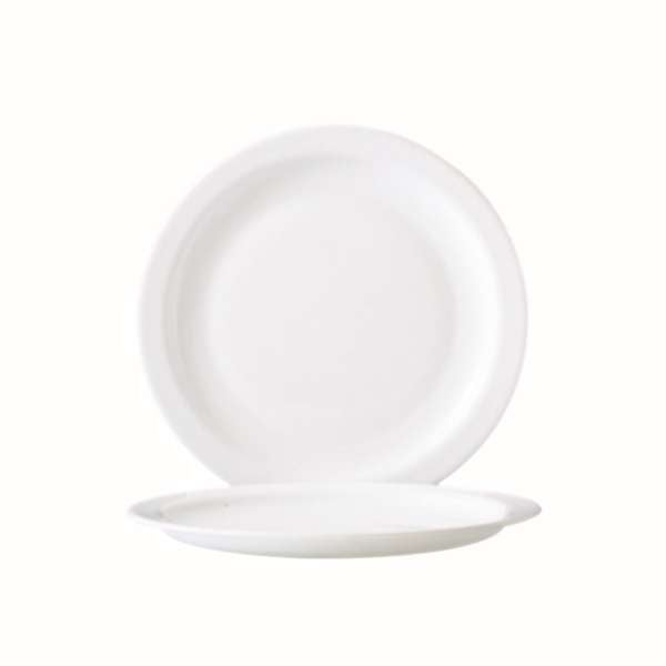 Restaurant White 9.25" Rim Plate