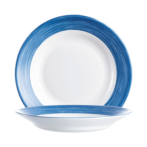 Brushed Blue Jean 9" Rim Soup Plate, 12/case