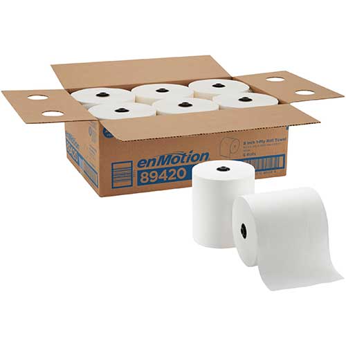 Enmotion 8" Paper Towel Roll, White