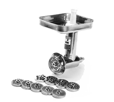 Meat Grinder Assembly, for #12 hub, includes knife, 3/16" pl