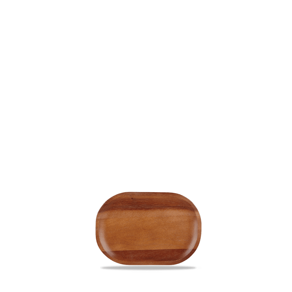 Alchemy® Buffet 11-1/2" x 7-7/8" Oval Plate, Acacia Wood