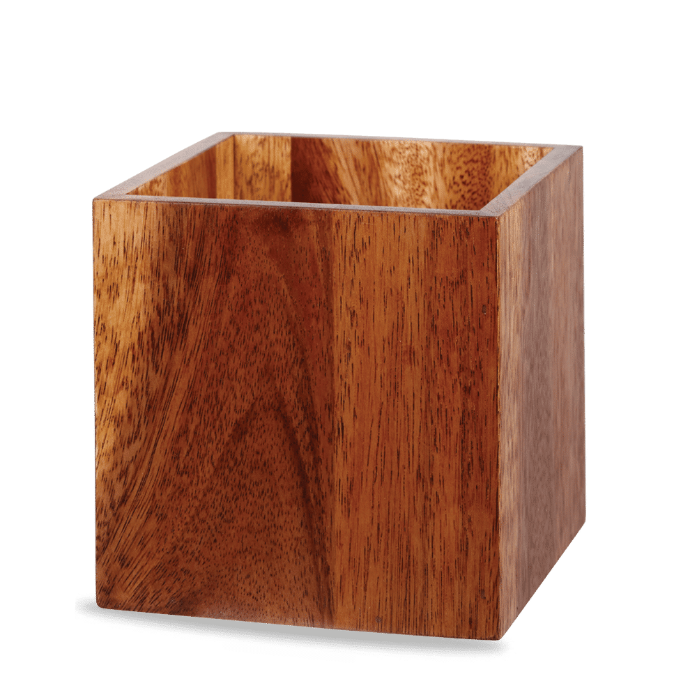 Art de Cuisine 5-7/8" Square Buffet Cube, Igneous Wood