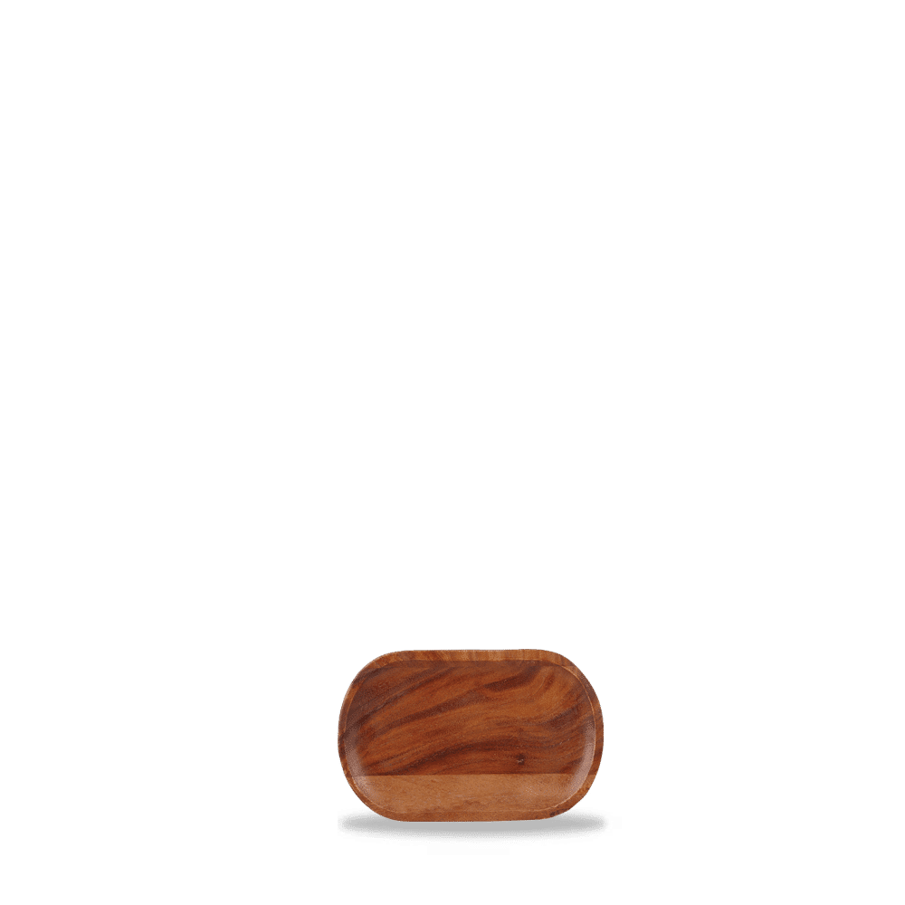 Alchemy® Buffet 11-1/2" x 4" Oval Plate, Acacia Wood