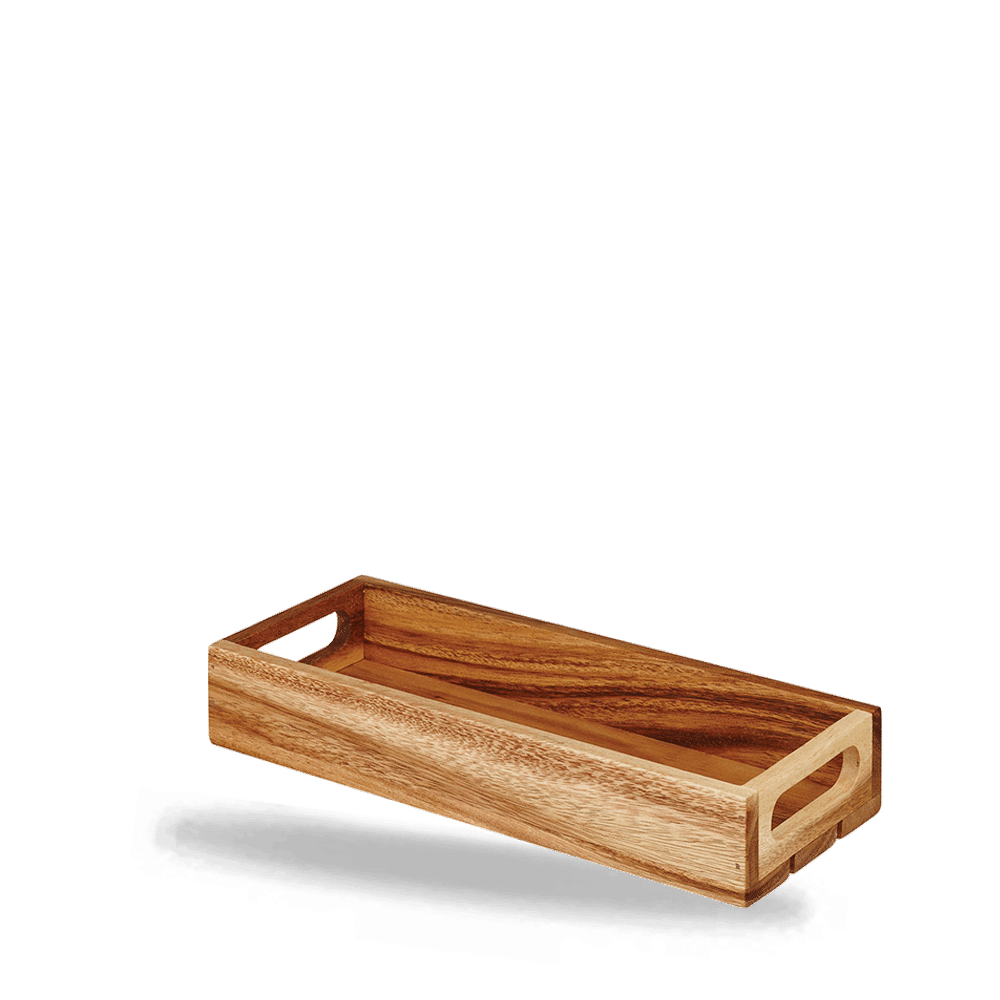 Alchemy® Buffetscape Wood 11-3/4" x 4-5/8" Recntagular Buffet Crate