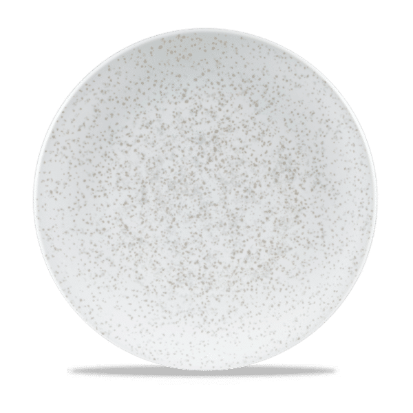 Art de Cuisine Menu Shades 10-5/8" Caldera Chalk White Coupe Plate