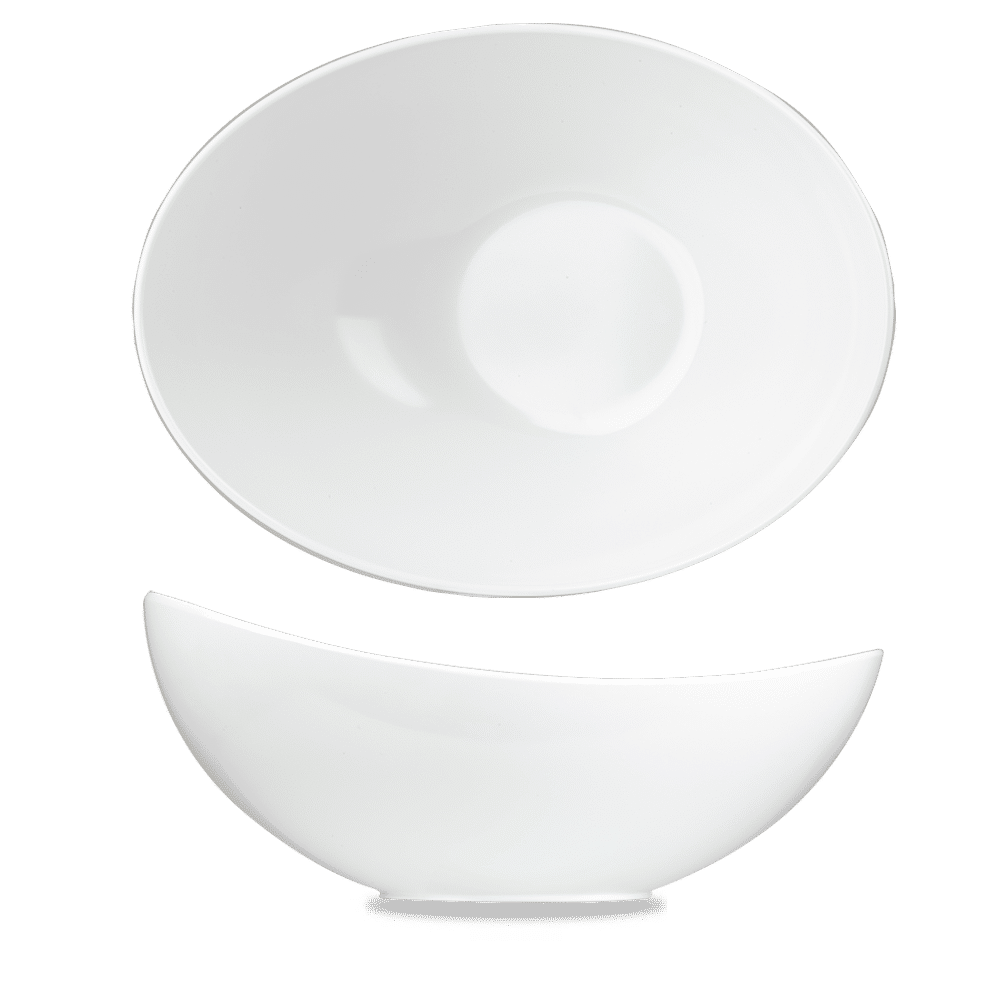 Alchemy® Buffet 158 oz. Oval Bowl, Melamine, White