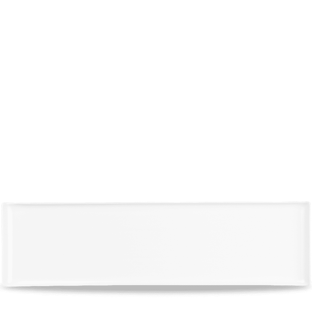 Alchemy® Buffet 22" x 6" Rectangular Buffet Tray, Melamine, White