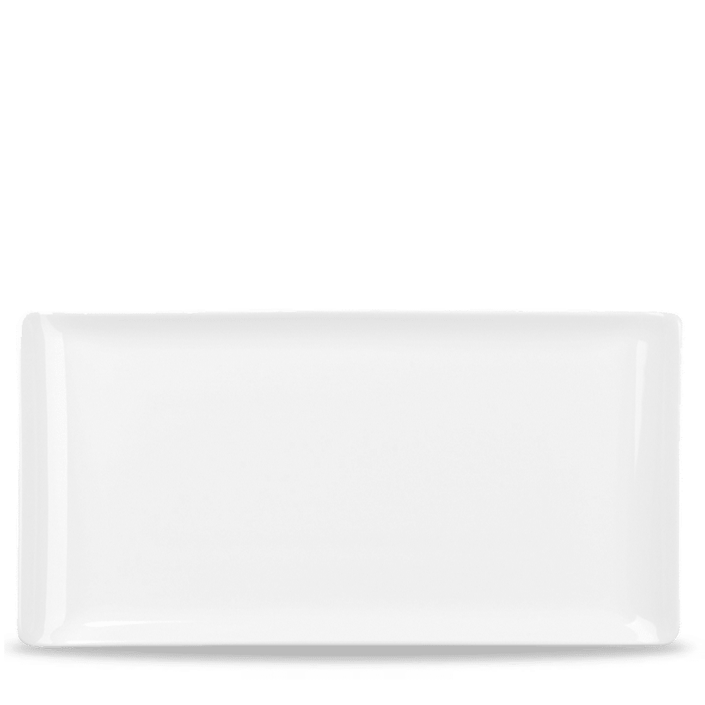 Alchemy® Buffet 20-7/8" x 12-3/4" Rectangular Buffet Tray, Melamine, White