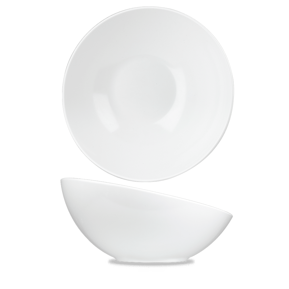 Alchemy® Buffet 123 oz. Round Tilted Bowl, White