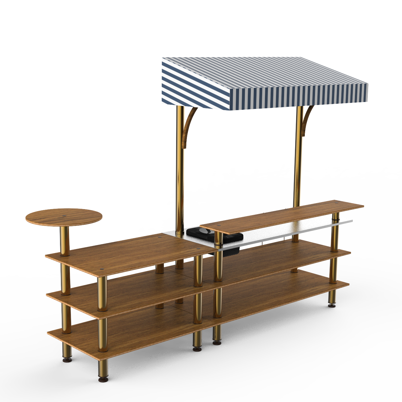 Mixology Bar Station L 125.0" W 41.0" Modular