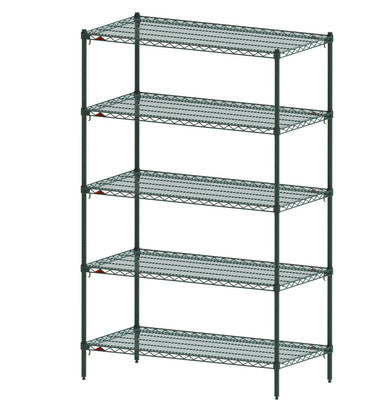 Metroseal 3™ epoxy-coated Super Erecta® Starter Shelving Unit, 48"W x 21"D x 74"H