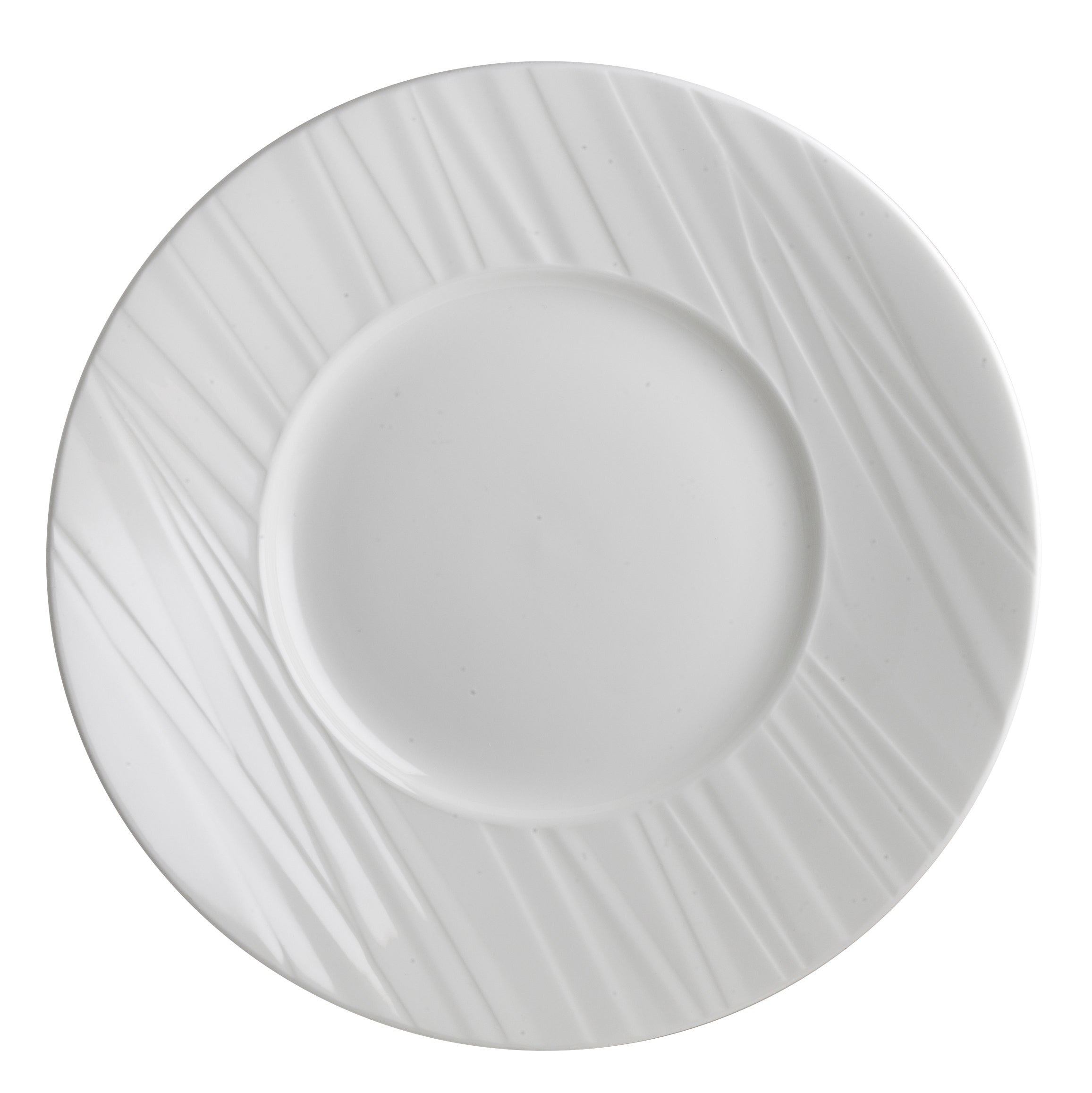 Presentation Bowl 11.0" Dia. Foliobone Ruche