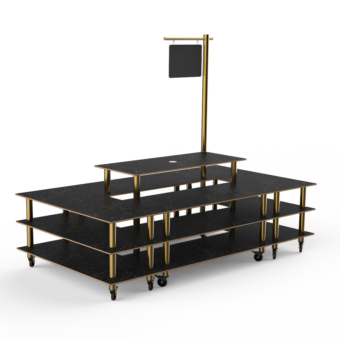 Market Square Station L 130.0" W 71.0" Modular