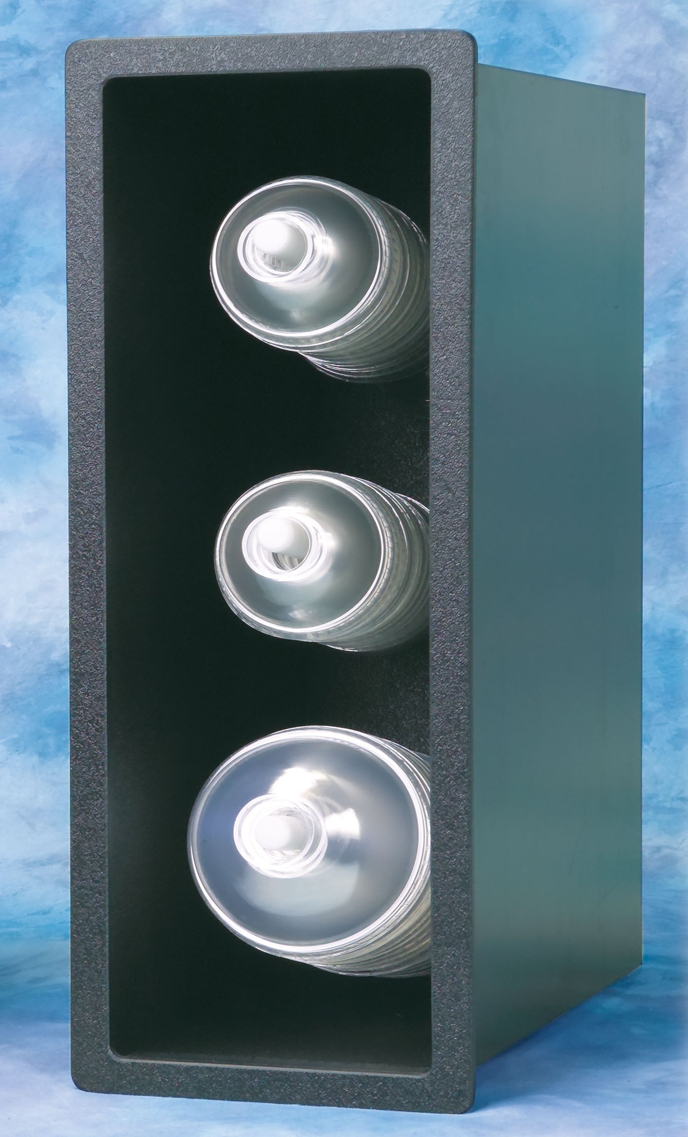 Flush Mount Dome Lid Holder, 3 Stack