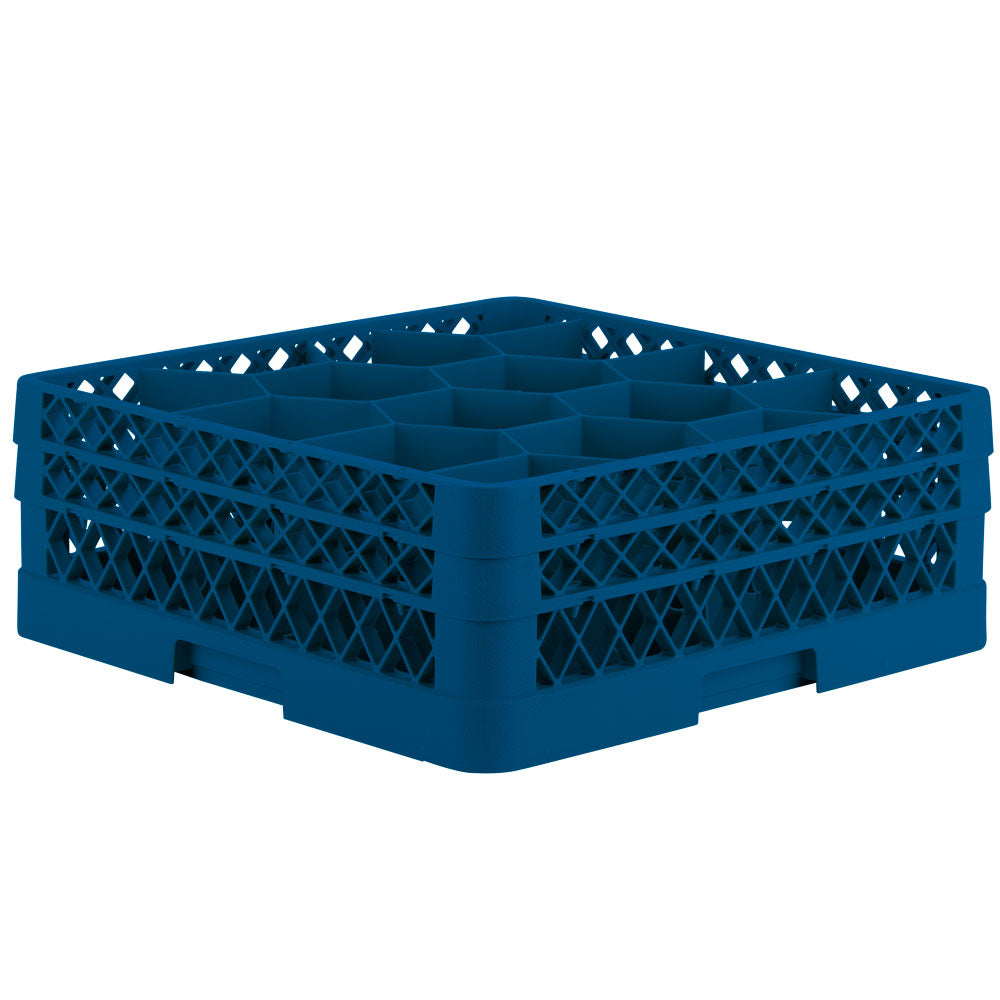 Traex® Full-Size Rack Max® Compartment Racks with two extenders in Royal Blue