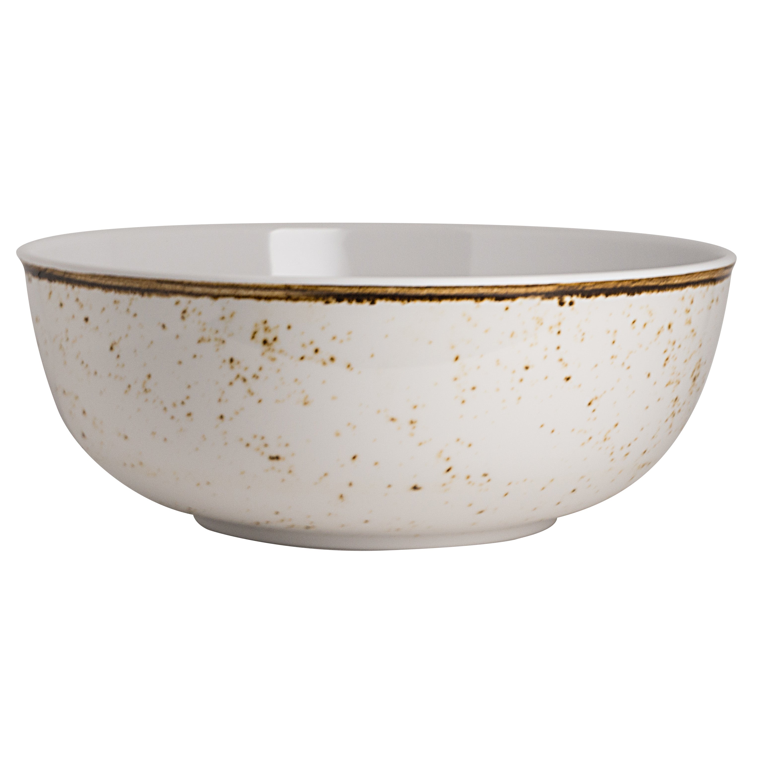 Medium Round Bowl L 13.0" W 13.0" (2.0 Gal) Craft White Mel