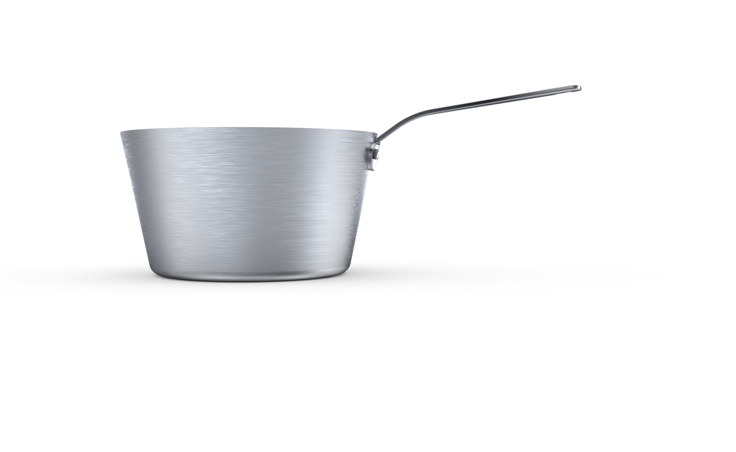 4 ½-Quart Heavy-Duty Stainless Steel Tapered Saucepan and Plated Handle