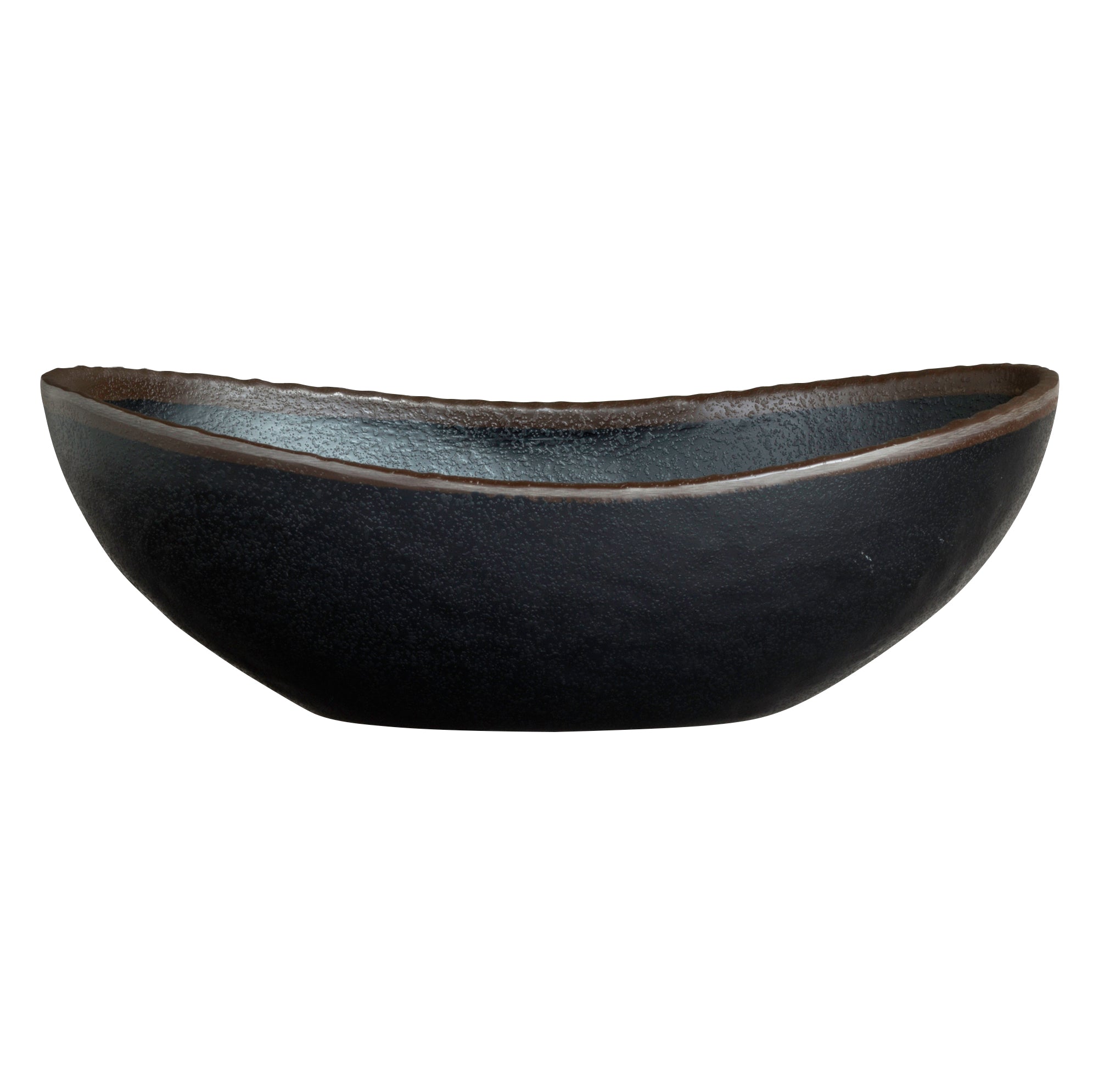 Oval Bowl L 9.75" W 5.75" (1.25 Qt) Grey Stone