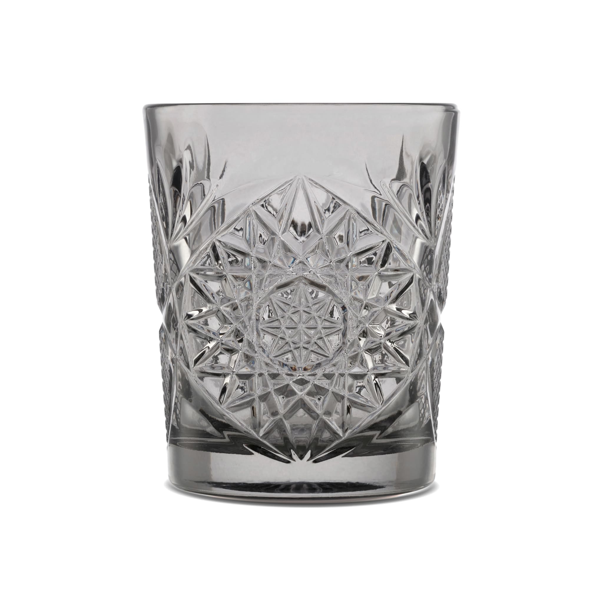Hobstar 12 oz. Double Old Fashioned Glass, Graphite