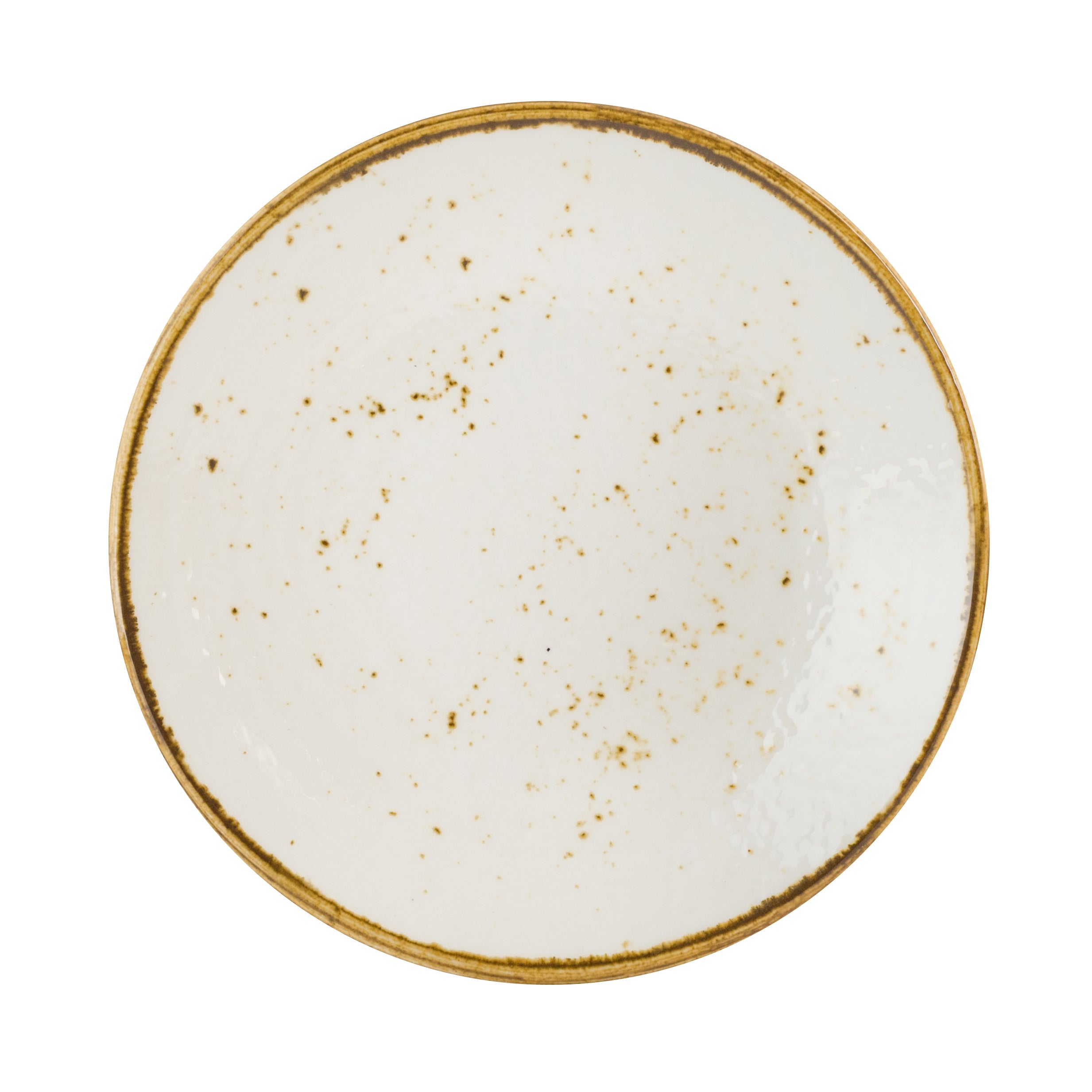 Coupe Plate 9.0" Dia. Craft White Mel