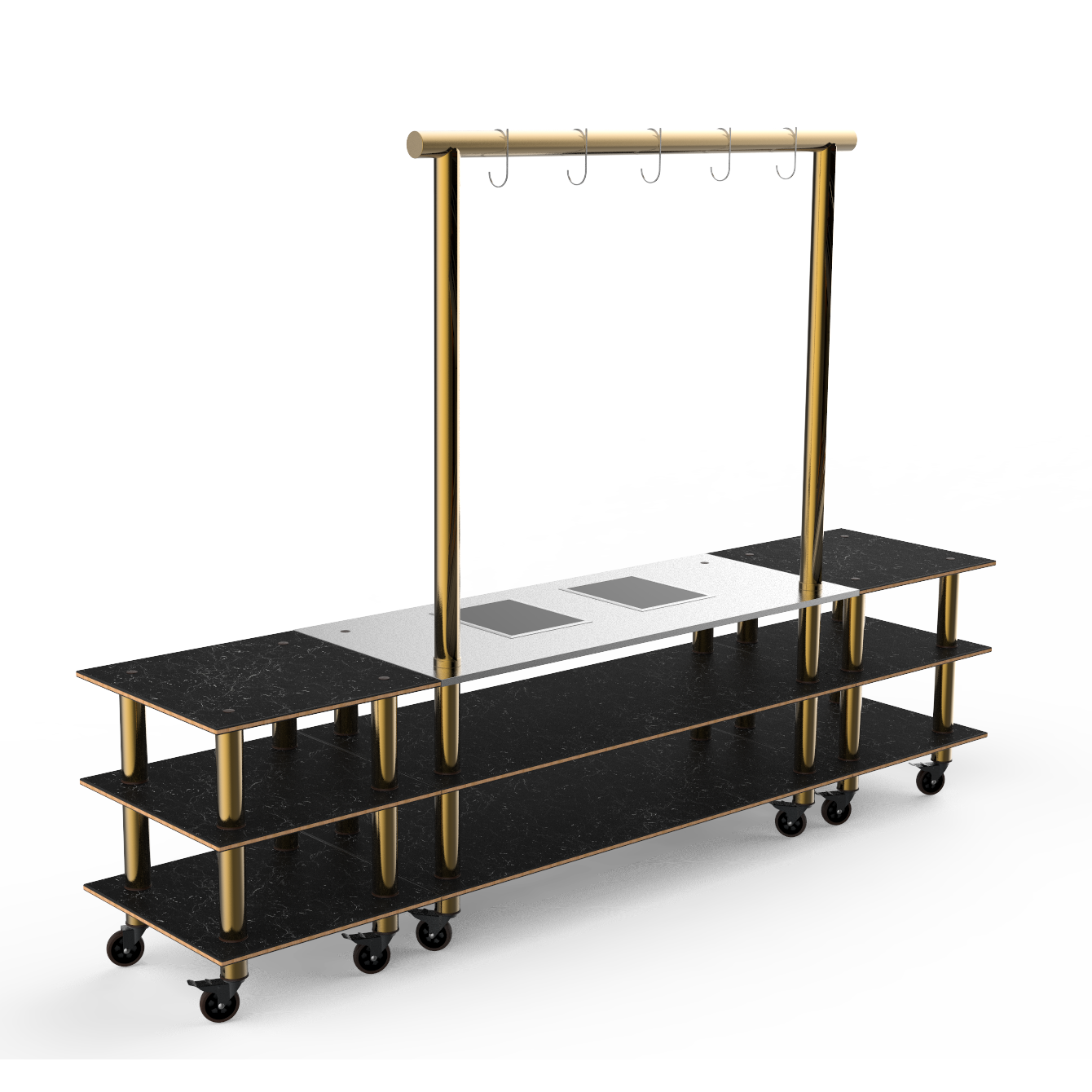 Large Arch Induction Station L 130.0" W 29.5" Modular